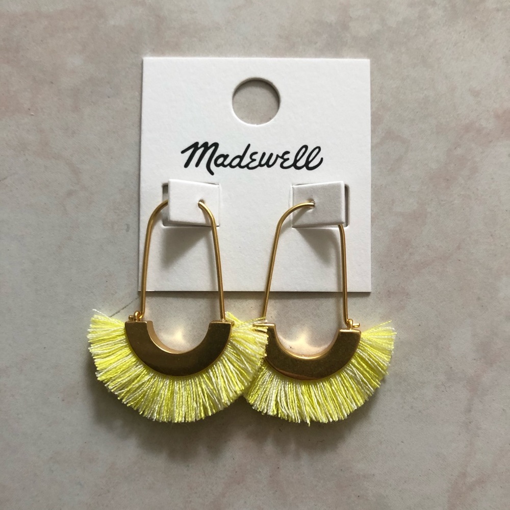 Madewell NWT Arc Wire Fringe Earrings